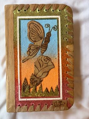 Handcrafted Paper Butterfly & Rose Photo Album